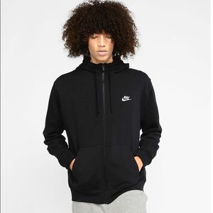 Nike black hoodie zip up